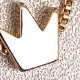 COLAR DUPLO PEROLA E COROA Cor:Dourado