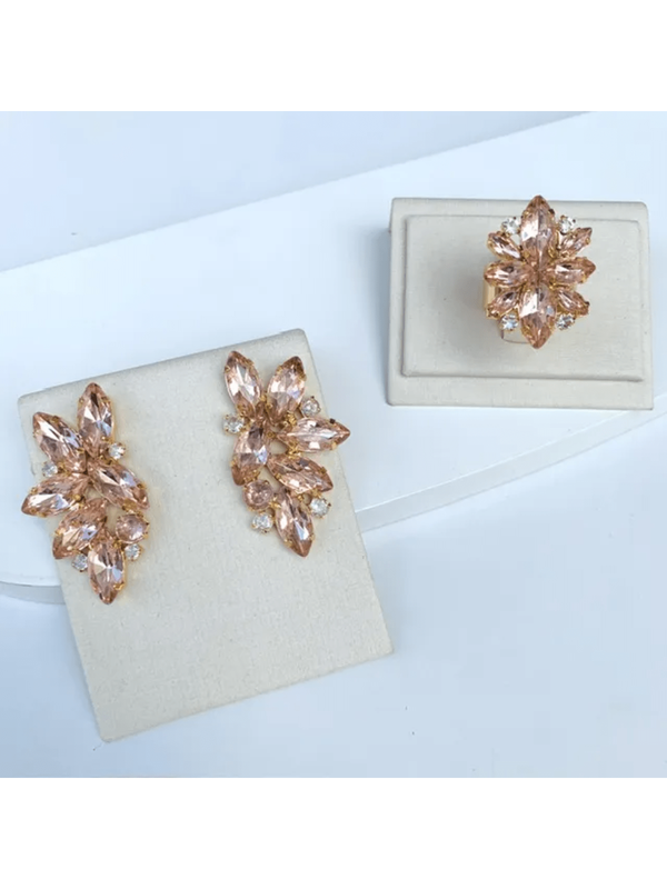 KIT ANEL COM BRINCO NORONHA NUDE Cor:NUDE