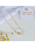 KIT COLAR COM BRINCO LAIS DE ZIRCONIA Cor:cristal