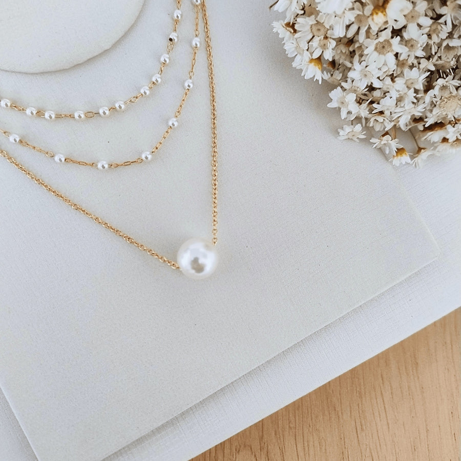 COLAR TRIPLO GANNY BANHO DOURADO Cor:dourado