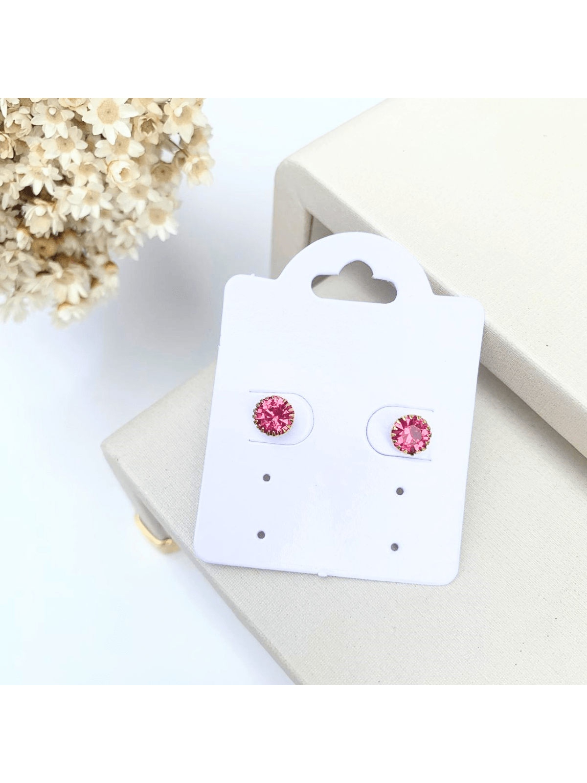 BRINCO PEQUENO ZIRCONIA THALASSA BANHO PRATA Cor:Pink