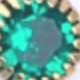 BRINCO PEQUENO ZIRCONIA THALASSA BANHO PRATA Cor:VERDE