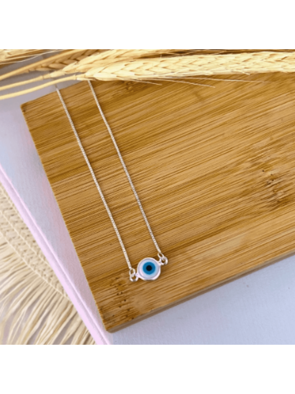 CHOCKER OLHO GREGO BANHO PRATA Cor:Prata