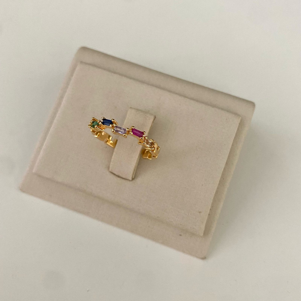 Anel Colors Joy com Zircônias Coloridas (Regulável)