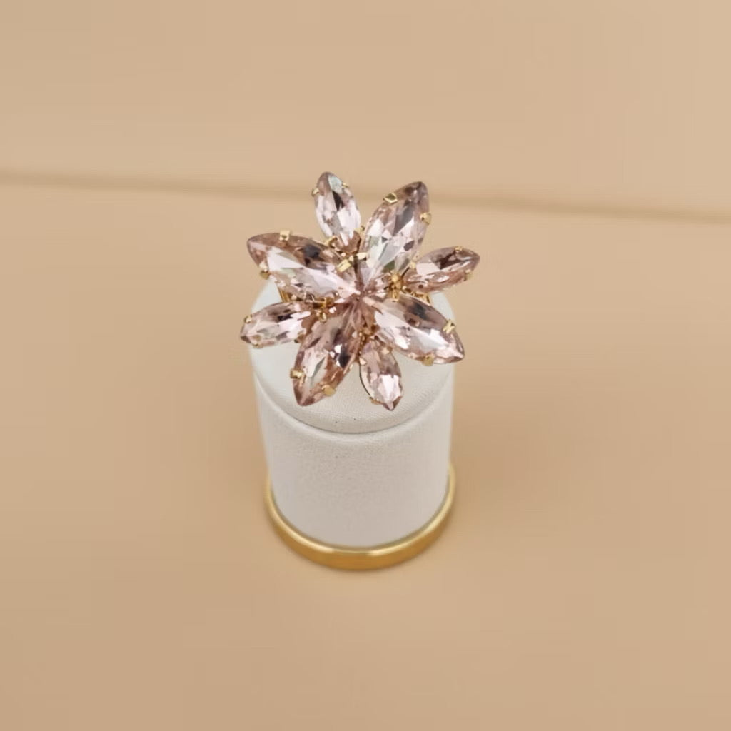Anel Regulável Tulipa Nude Rose