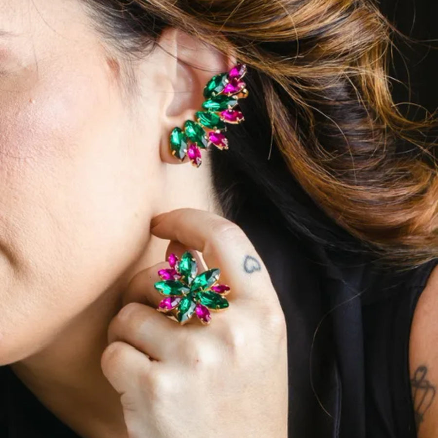 Ear Cuff de Cristal Tâmara