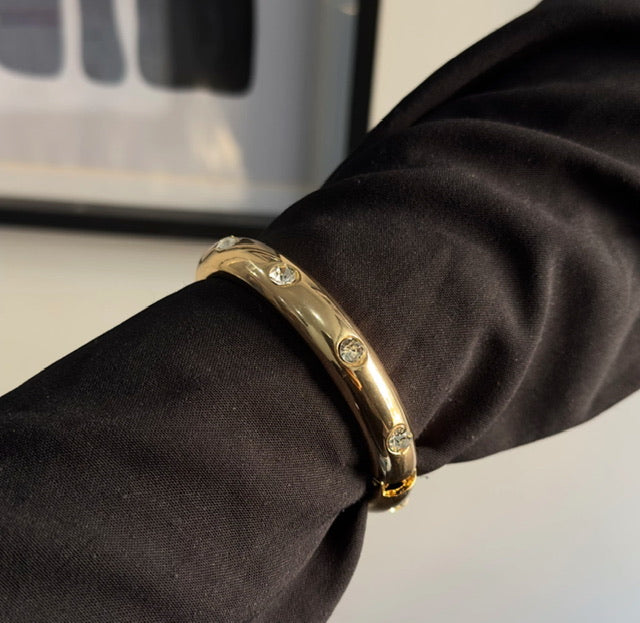 Bracelete Dourado com Zircônia Blig