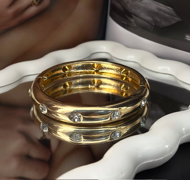 Bracelete Dourado com Zircônia Blig