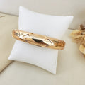 Bracelete Geométrico Trabalhado Dourado