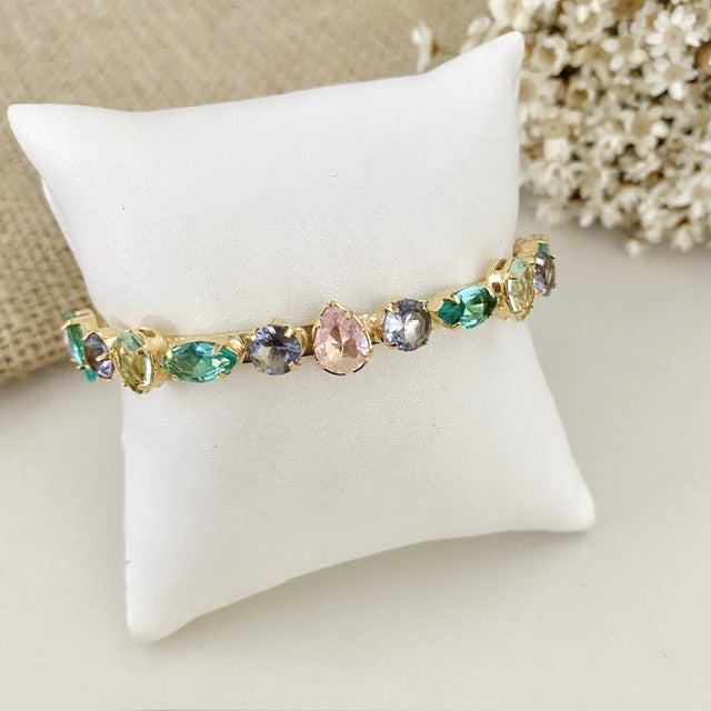 Bracelete Helena de Zircônia Collor Dourado