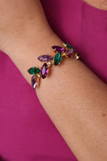 Bracelete Scarlat Roxo com Verde