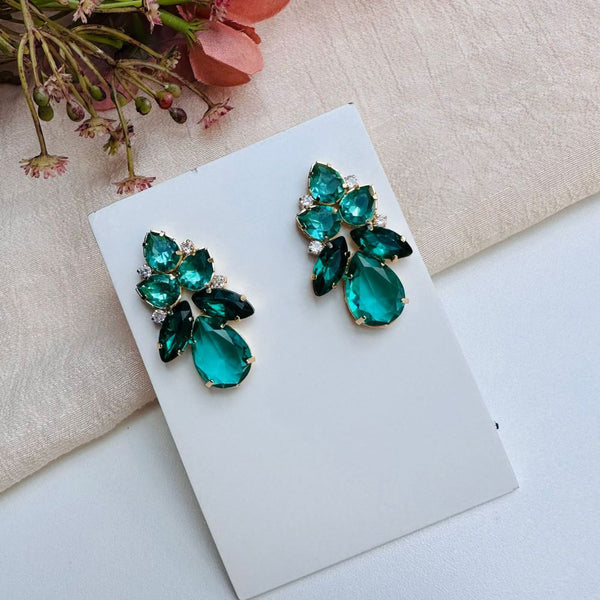Brinco de Pedraria Mint Esmeralda