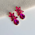 Brinco de Pedraria Trevor Rosa Pink Pequeno