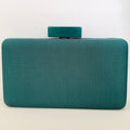 Clutch Verde Escura com Detalhe Ônix