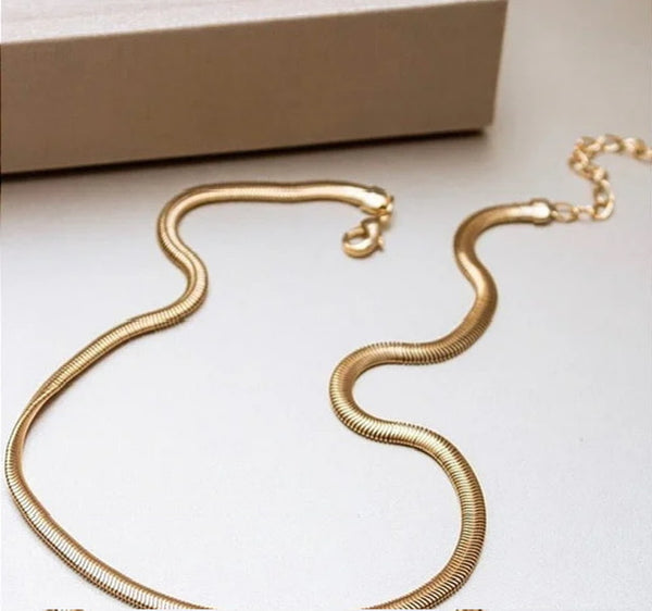 Choker de Malha banho de Ouro