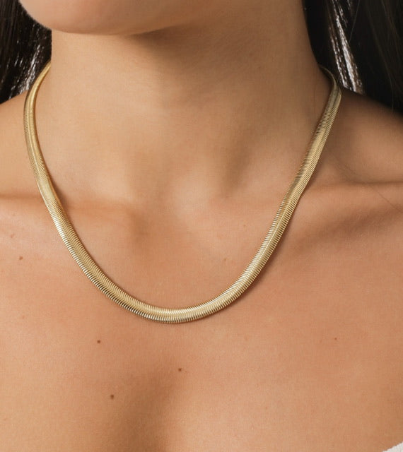 Choker de Malha banho de Ouro
