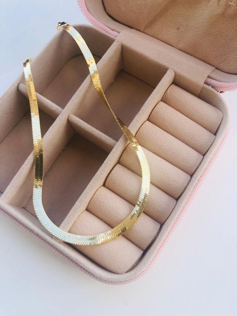 Choker Fita Dourado