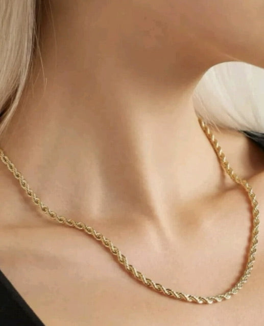 Colar Baiano Fina Dourado