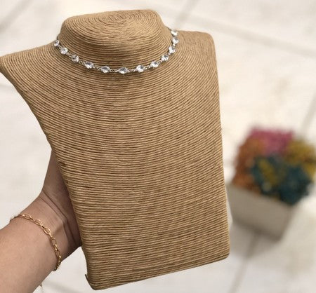 Choker Zircônia Mini Gotinhas