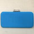 Clutch Azul com Detalhe Prata