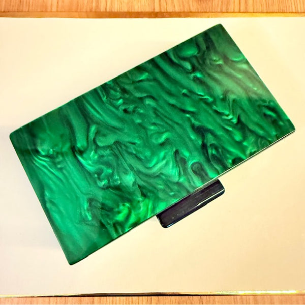 Clutch de Madrepérola Verde Esmeralda
