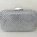 Clutch de Pedrinhas Brilhosa Prata
