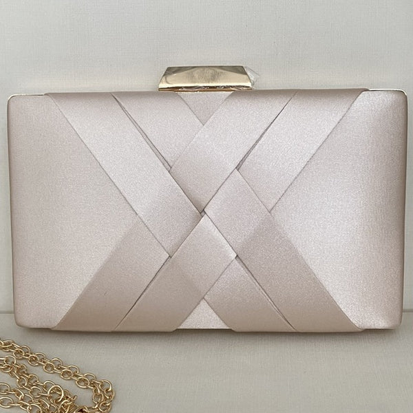 Clutch de X Nude Dourada