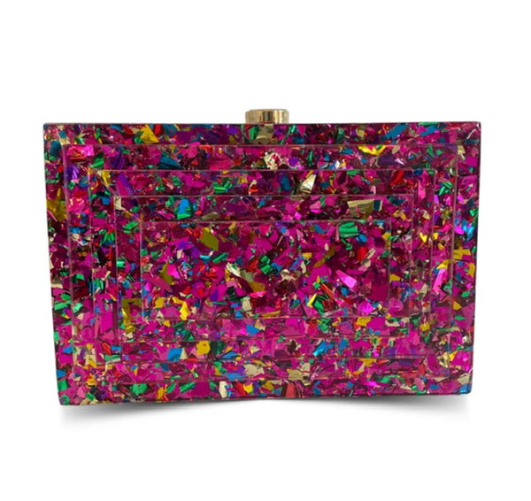 Clutch Madrepérola 3D Pink