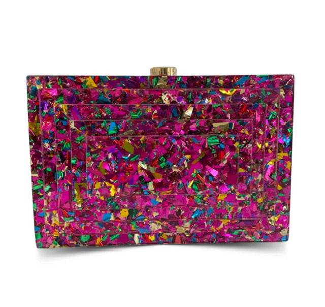 Clutch Madrepérola 3D Pink