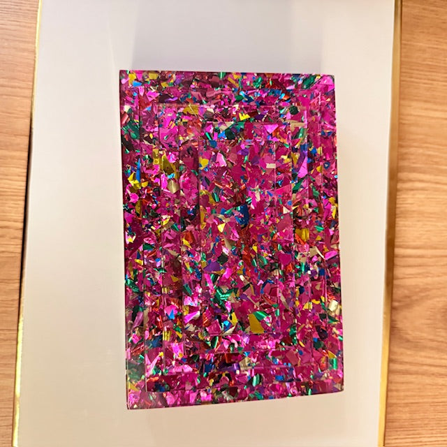 Clutch Madrepérola 3D Pink