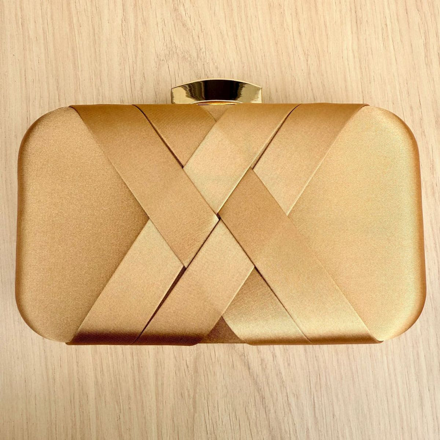Clutch de X Marrom Caramelo