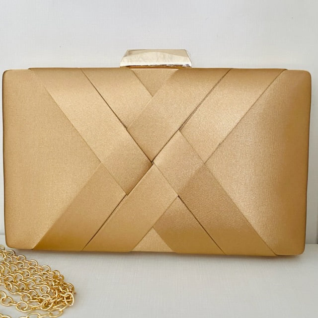 Clutch de X Marrom Caramelo