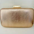 Clutch Metalizada Champanhe Dourada