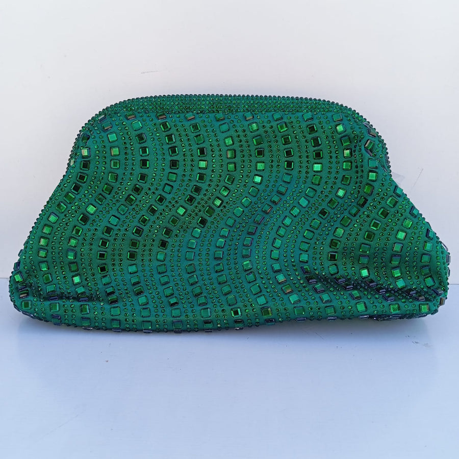 Clutch Poderosa Verde Esmeralda