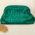 Clutch Poderosa Verde Esmeralda
