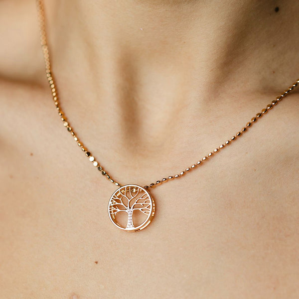 Colar Chapadinho Árvore da Vida Dourado