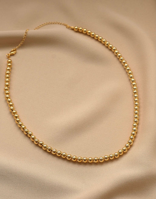 Colar de Ball Neutro Dourado