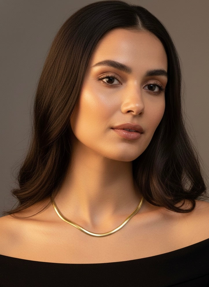 Colar de Malha Dourado