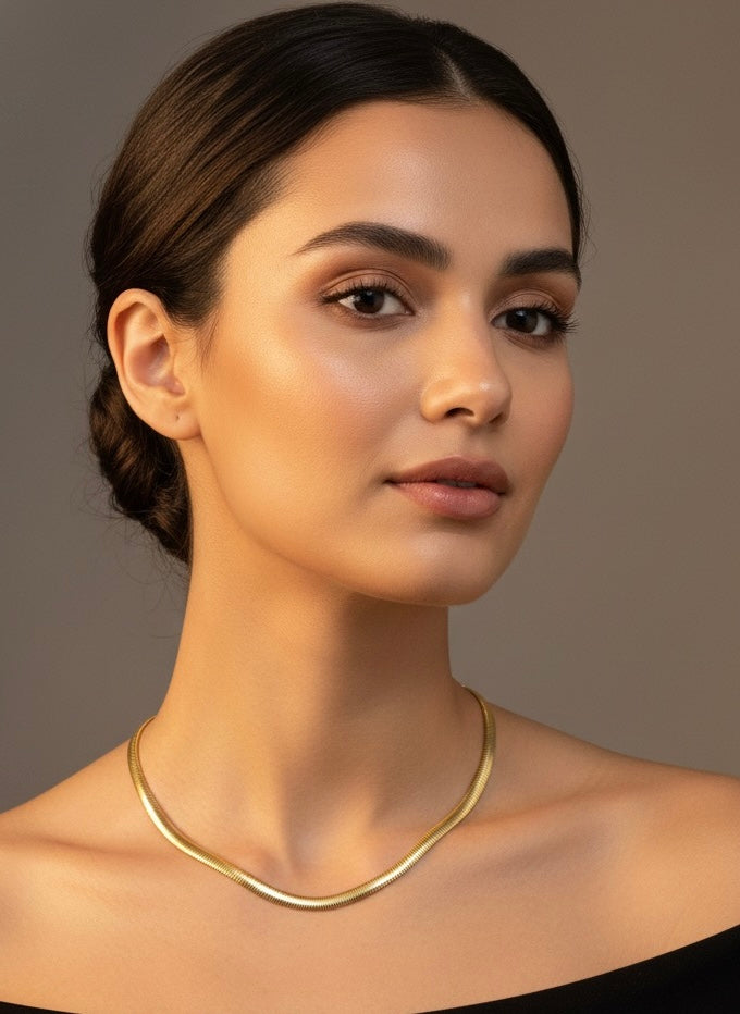 Colar de Malha Dourado