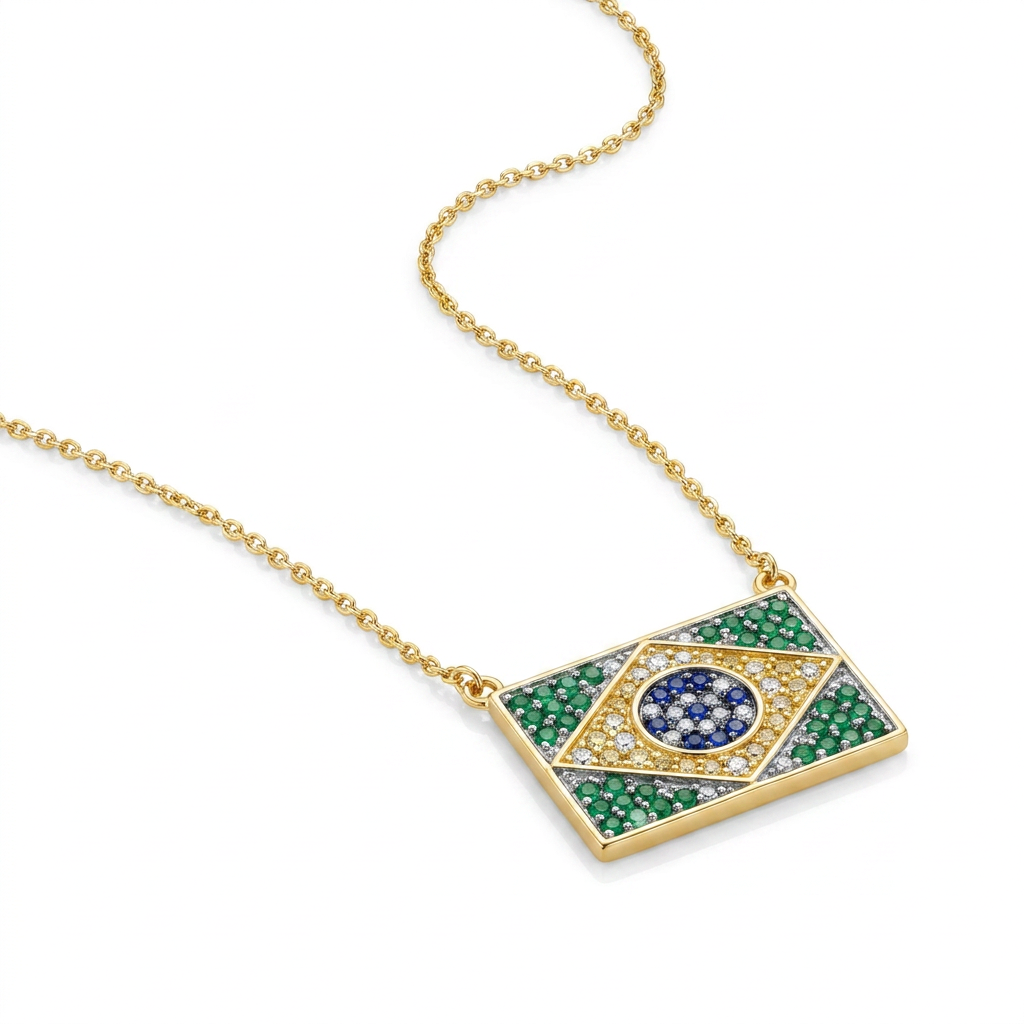 Colar  de Zircônia Brasil