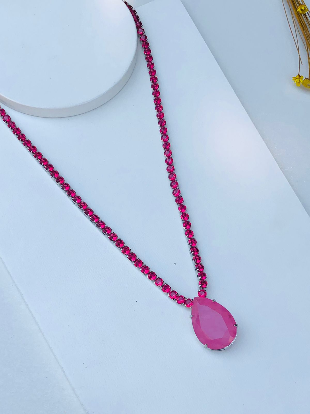 Colar de Zircônia com Gota Collor