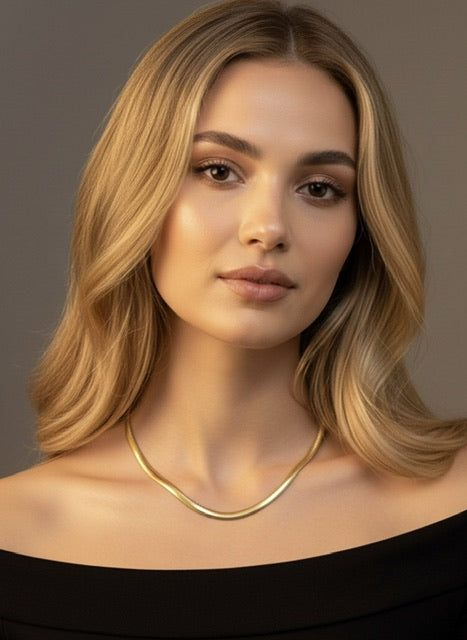 Colar Fita Dourado