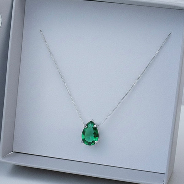Colar Gota de Zircônia