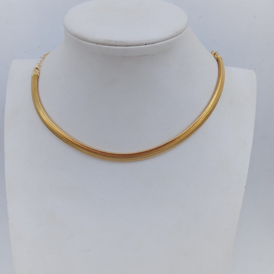 Gargantilha de Malha Dourado