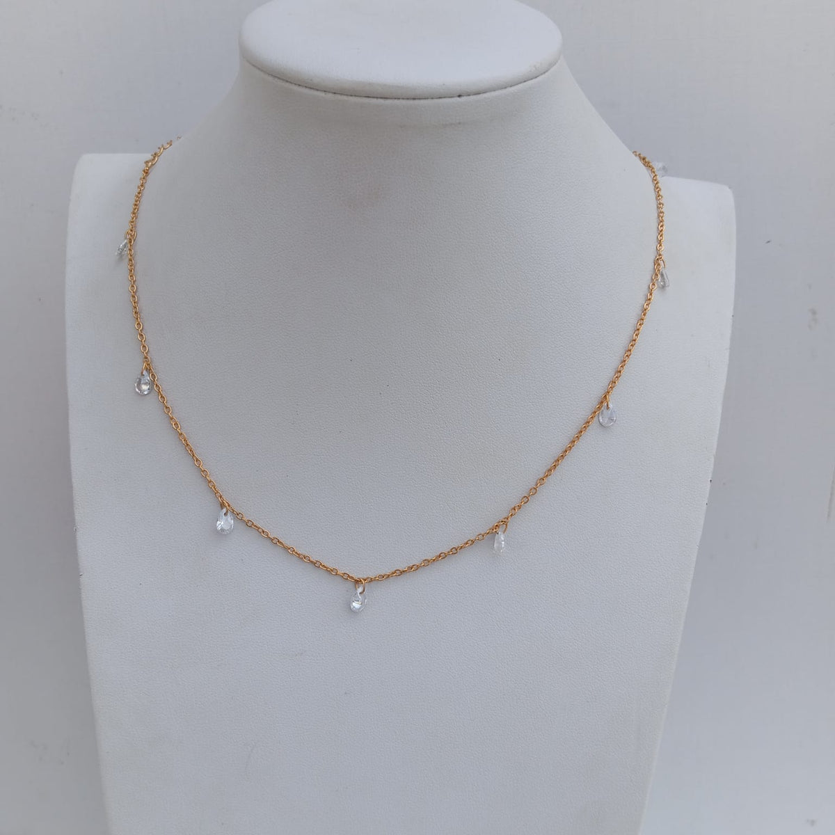Colar Mini Gotinha Cristal