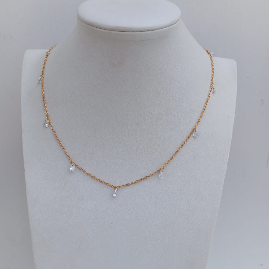Colar Mini Gotinha Cristal