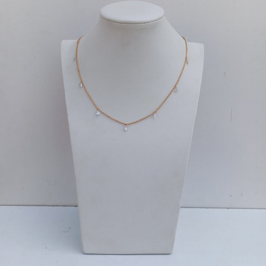 Colar Mini Gotinha Cristal