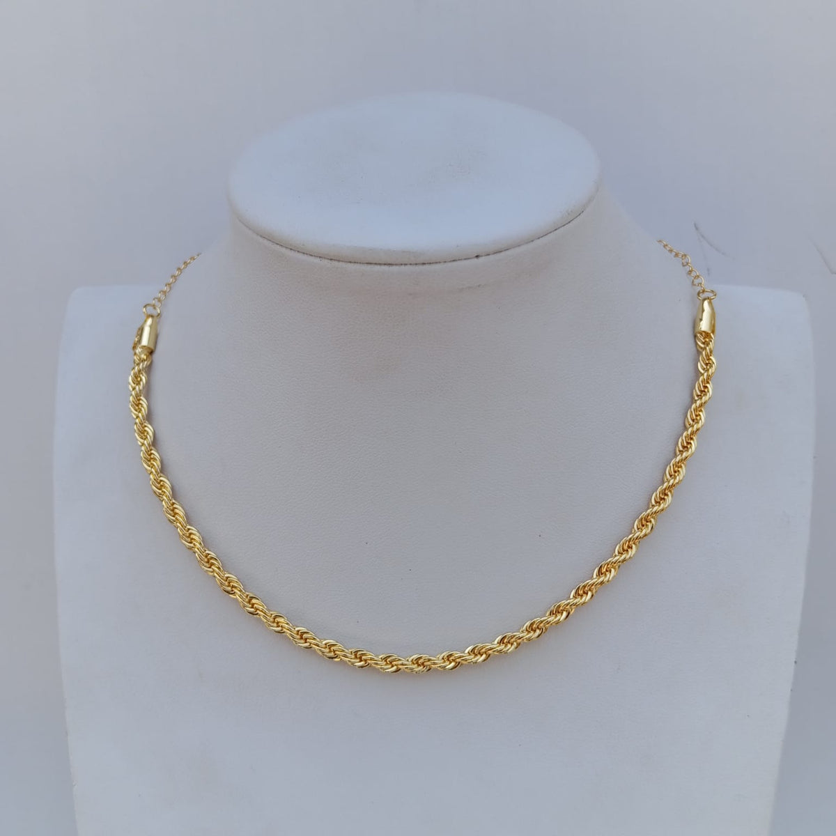 Gargantilha Baiano Médio Dourado 35cm
