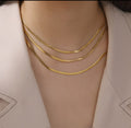 Colar Triplo Fita Dourado