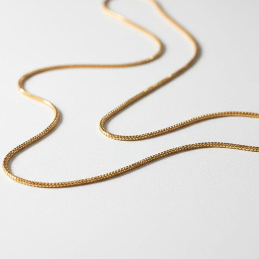 Colar Veneziana Curto Duplo Dourado